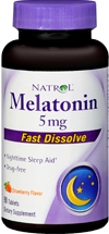 Melatonin 5mg - Fast Dissolve - 250 Tablets - Strawberry Flavor